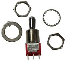 TE CONNECTIVITY - ALCOSWITCH 4-1825139-0 Toggle Switch, On-On-On, DPDT, Non Illuminated, Gemini A Series, Through Hole, 5 A
