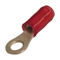 TE CONNECTIVITY - AMP 51863-1 Ring Tongue Terminal, M3.5, #6, 16 AWG, 1.65 mm², PIDG, Red