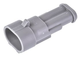 TE CONNECTIVITY - AMP 282104-2 Automotive Connector Housing, Grey, SUPERSEAL 1.5, Receptacle, 2 Ways