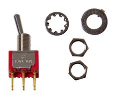 TE CONNECTIVITY - ALCOSWITCH 3-1825138-6 Toggle Switch, On-None-(On), DPDT, Non Illuminated, Gemini A Series, Through Hole