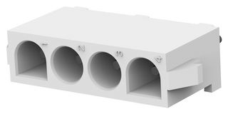 TE CONNECTIVITY - AMP 350793-1 Pin Header, Wire-to-Board, 6.35 mm, 1 Rows, 4 Contacts, Through Hole Straight