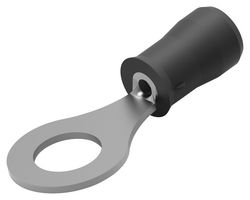 TE CONNECTIVITY - AMP 55936-2 Ring Tongue Terminal, M6, 1/4", 16 AWG, 1.65 mm², PIDG, Black