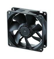 NMB TECHNOLOGIES 08025SA-24L-EA-D0 DC Axial Fan, 24 V, Square, 80 mm, 25 mm, Ball Bearing, 30.4 CFM