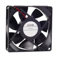 NMB TECHNOLOGIES 09225VA-24Q-AA-00 DC Axial Fan, 24 V, Square, 92 mm, 25 mm, Ball Bearing, 96.4 CFM