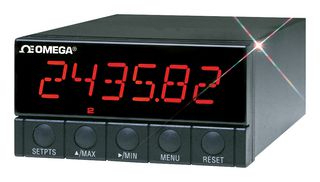 OMEGA DP41-S Panel Meter, Strain Gauge / Process, 6-Digit, 13.716 mm, 115 V, DP41-S Series