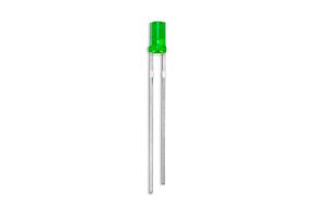 MULTICOMP PRO MP008268 LED, Green, Through Hole, T-1 (3mm), 20 mA, 2.1 V, 572 nm