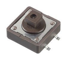 APEM PHAP5-50VA2K2S2N3 Tactile Switch, 0.05A, 12VDC, 160 gf, Top Actuated, Round Button, PHAP5-50 Series, 12mm x 12mm, SMD