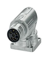 PHOENIX CONTACT 1628515 Circular Connector, M-Series Circular Connector, Right Angle Panel Mount Receptacle, 5 Contacts