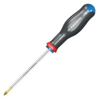 FACOM ATD2X100 Screwdriver, Pozidrive, PZ2 Tip, 100 mm Blade, 220 mm Overall Length, PROTWIST Series