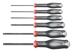 FACOM ATWSH.JT6 Screwdriver Set, Spherical Head Hexagon Keys, 6 Pieces, PROTWIST Series