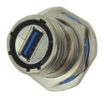 AMPHENOL SOCAPEX USB3FTV7SAZNF459 USB Sealed Connector, USB Type A, USB 3.0, Receptacle, 9 Position