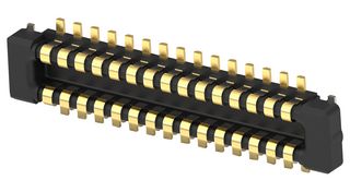TE CONNECTIVITY 3-2363962-0 Mezzanine Connector, Plug, 0.4 mm, 2 Rows, 30 Contacts, Surface Mount Straight, Copper Alloy