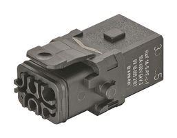 HARTING 09100053101. Heavy Duty Connector, Han 1A, Insert, 5+PE Contacts, 1A, Receptacle