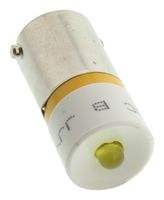 EAO 10-2512.1144 Lamp, LED, BA9s, Yellow, EAO 10 Series Illuminated Pushbutton Switches, 10 Series