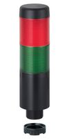 WERMA 69922075 Signal Indicator Tower, Continuous/Pulse, 85 dBA, Green/Red, 24V, 38 mm, M12 Conn, Kompakt 37 Series