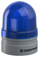 WERMA 26051060 Beacon, TwinLight, Blue, 62 mm x 85 mm, 230 VAC, Push-In Terminal, EvoSIGNAL Mini Series