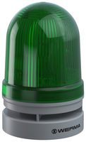 WERMA 46121070 Beacon, Blink/Continuous/TwinLight/Multi Tone, Green, 110 dBA, 85 mm x 130 mm, EvoSIGNAL Midi Series