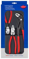 KNIPEX 00 20 10 Pliers Set, Power Pack, Assorted Pliers, 3 Pieces