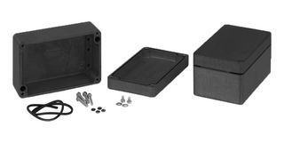 HAMMOND 1590Z250BK Metal Enclosure, Multipurpose, Diecast Aluminium, 180 mm, 230 mm, 400 mm, IP68