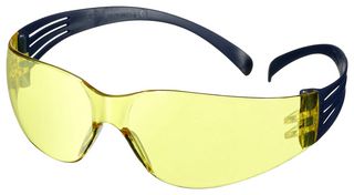 3M SF103AF-BLU Glasses, Anti-Fog / Anti-Scratch, Amber Lens, Blue Frame, SecureFit 100 Series