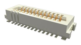 AMPHENOL COMMUNICATIONS SOLUTIONS 10162581-3134125LF Mezzanine Connector, Receptacle, 1 mm, 2 Rows, 25 Contacts, Surface Mount Straight, Copper Alloy