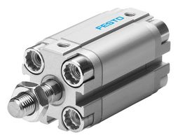 FESTO 156588 Compact Air Cylinder, Piston Rod, Double Acting, 12 mm, M5, 1.2 bar to 10 bar, 15 mm