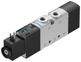 FESTO 575264 Air Solenoid Valve, 5/2 Way, Monostable, G1/8, 2.5 bar to 10 bar, 24 VDC, 700 l/min