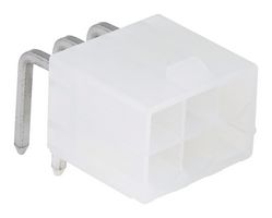 MOLEX 45558-0003 Pin Header, Wire-to-Board, 4.2 mm, 2 Rows, 6 Contacts, Through Hole Right Angle