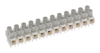 MOLEX 39100-1812 Panel Mount Barrier Terminal Block, 2 Row, 12 Ways, 22 AWG, 12 AWG, 8 mm, 20 A