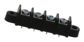 MOLEX 38740-6104 PCB Mount Barrier Terminal Block, 11.11 mm, 1 Row, 4 Ways, 22 AWG, 14 AWG, 15 A
