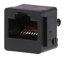 MOLEX 42878-8408 Modular Connector, RJ45 Jack, 1 x 1 (Port), 8P8C, Cat3, Panel Mount, Through Hole Mount