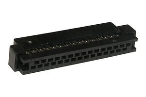 MOLEX 87568-3093 IDC Connector, Black, IDC Receptacle, Female, 2 mm, 2 Row, 30 Contacts, Cable Mount