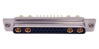 NORCOMP 681M21WA4SL111 Combination Layout D Sub Connector, Power-D 681M Series, DC-21WA4, Receptacle, 21 Contacts