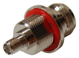MULTICOMP PRO MP5716G21210020 RF / Coaxial Adapter, N, Jack, SMA, Jack, Straight Bulkhead Adapter, 50 ohm