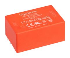 VIGORTRONIX VTX-214-030-605 AC/DC PCB Mount Power Supply (PSU), Class II, ITE & Household, 1 Output, 30 W, 5 VDC, 6 A