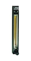 OMEGA FL-3140SA Flow Meter, PTFE Valves, 150 mm, 2936.4 to 29364 SCCM Air, 82.9 to 829 SCCM Water, 2%, 1/8" FNPT