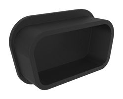 AMPHENOL COMMUNICATIONS SOLUTIONS 70524BLF Dust Cap / Cover, Dust Cap, 15 Position D-Sub Receptacle Connectors, PP (Polypropylene) Body