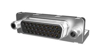 AMPHENOL COMMUNICATIONS SOLUTIONS ICD26S13E6GX00LF D Sub Connector, High Density, Receptacle, ICD Series, 26 Contacts, DA, Solder