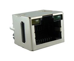 AMPHENOL COMMUNICATIONS SOLUTIONS RJHSE3381A1 Modular Connector, RJ45 Jack, 1 x 1 (Port), 8P8C, Cat5, Through Hole Mount
