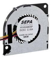 SEPA HY45AB05PSE26AP00 Fan Blower, Radial, 5 V, DC, 45 mm, 1.9 mm