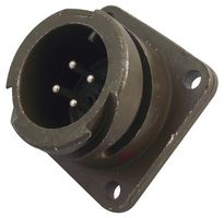 ITT CANNON CA3102E14S-2PB Circular Connector, CA Series, MIL-DTL-5015 Series, Box Mount Receptacle, 4 Contacts, Solder Pin