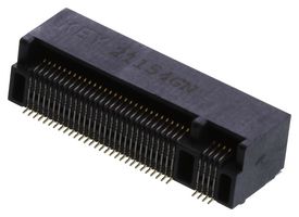 AMPHENOL COMMUNICATIONS SOLUTIONS 10128798-005RLF Card Edge Connector, Dual Side, 0.8 mm, 67 Contacts, Surface Mount, Right Angle