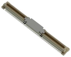 AMPHENOL COMMUNICATIONS SOLUTIONS 61082-121402LF Mezzanine Connector, Receptacle, 0.8 mm, 2 Rows, 120 Contacts, Surface Mount, Beryllium Copper