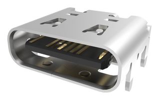AMPHENOL COMMUNICATIONS SOLUTIONS 12402012E212A USB Connector, USB Type C, USB 2.0, Receptacle, 24 Ways, Surface Mount, Through Hole Mount