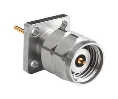 BULGIN LIMITED RF240A4PCCGM RF / Coaxial Connector, 2.4mm Coaxial, Straight Flanged Plug, Solder, 50 ohm, Beryllium Copper