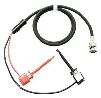 MUELLER ELECTRIC BU-1150-C-36-0 BNC Breakout, BNC Plug, Hook Clips x 2, 36 ", 914.4 mm, Black, Red
