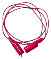 MUELLER ELECTRIC BU-3030-A-24-2 Alligator Clip Test Lead, 24 ", 609.6 mm, Red, 10 A, 300 V, BU-3030 Series
