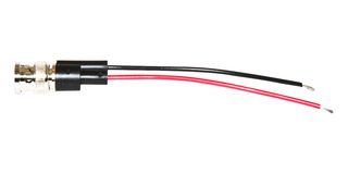 MUELLER ELECTRIC BU-5100-A-4-0 BNC Breakout, BNC Plug, Free End, 4 ", 101.6 mm, Black