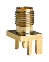 MUELLER ELECTRIC BU-1420701851 RF / Coaxial Connector, SMA Coaxial, Straight Jack, Solder, 50 ohm, Beryllium Copper
