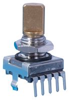ELMA E33-VT6C2-M03T Rotary Encoder, Mechanical, Incremental, 16 PPR, 32 Detents, Vertical, With Push Switch